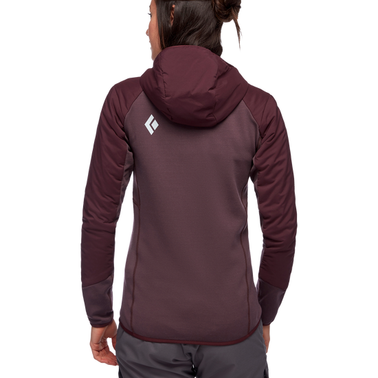 First Light Hybrid Hoody - Women's Bordeaux 1