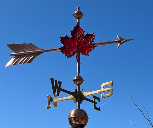 Red maple painted weathervane