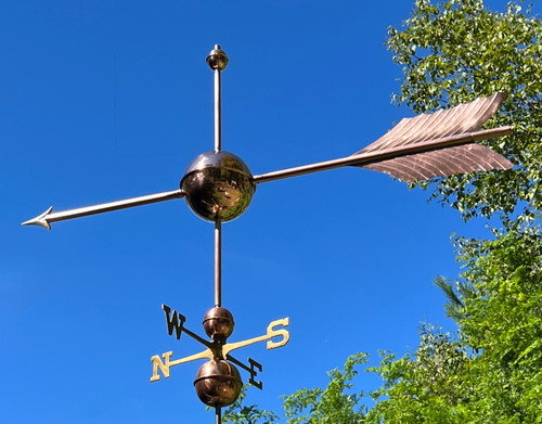 72" Globe Arrow Weathervane