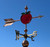 Apple painted weathervane