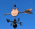 Apple, natural copper weathervane