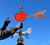 Pumpkin painted weathervane