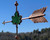 Green maple painted weathervane