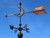 Moon painted weathervane