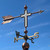 Traditional Cross painted weathervane