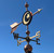 Star and Crescent painted weathervane