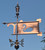 Swansea Bannerette weathervane with swan silhouette