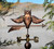 21" Owl with Wings Weathervane on a 24" Arrow