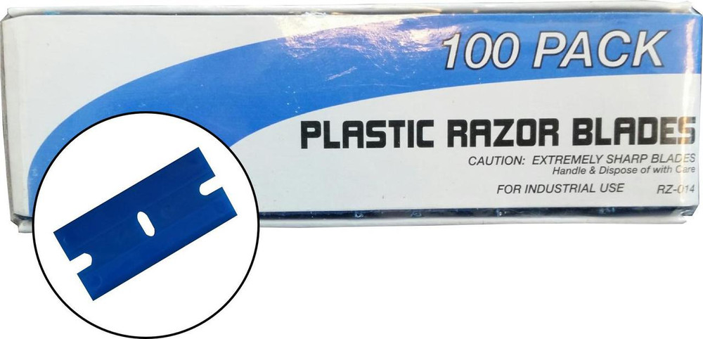 SM Arnold Plastic Razor Blades - 100 Pack