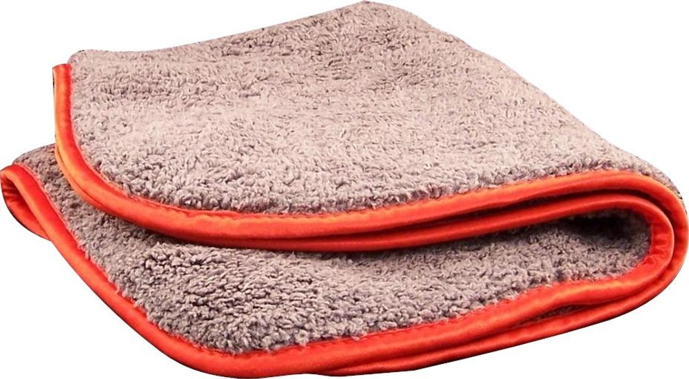 Gray / Red 600 GSM Microfiber Towel