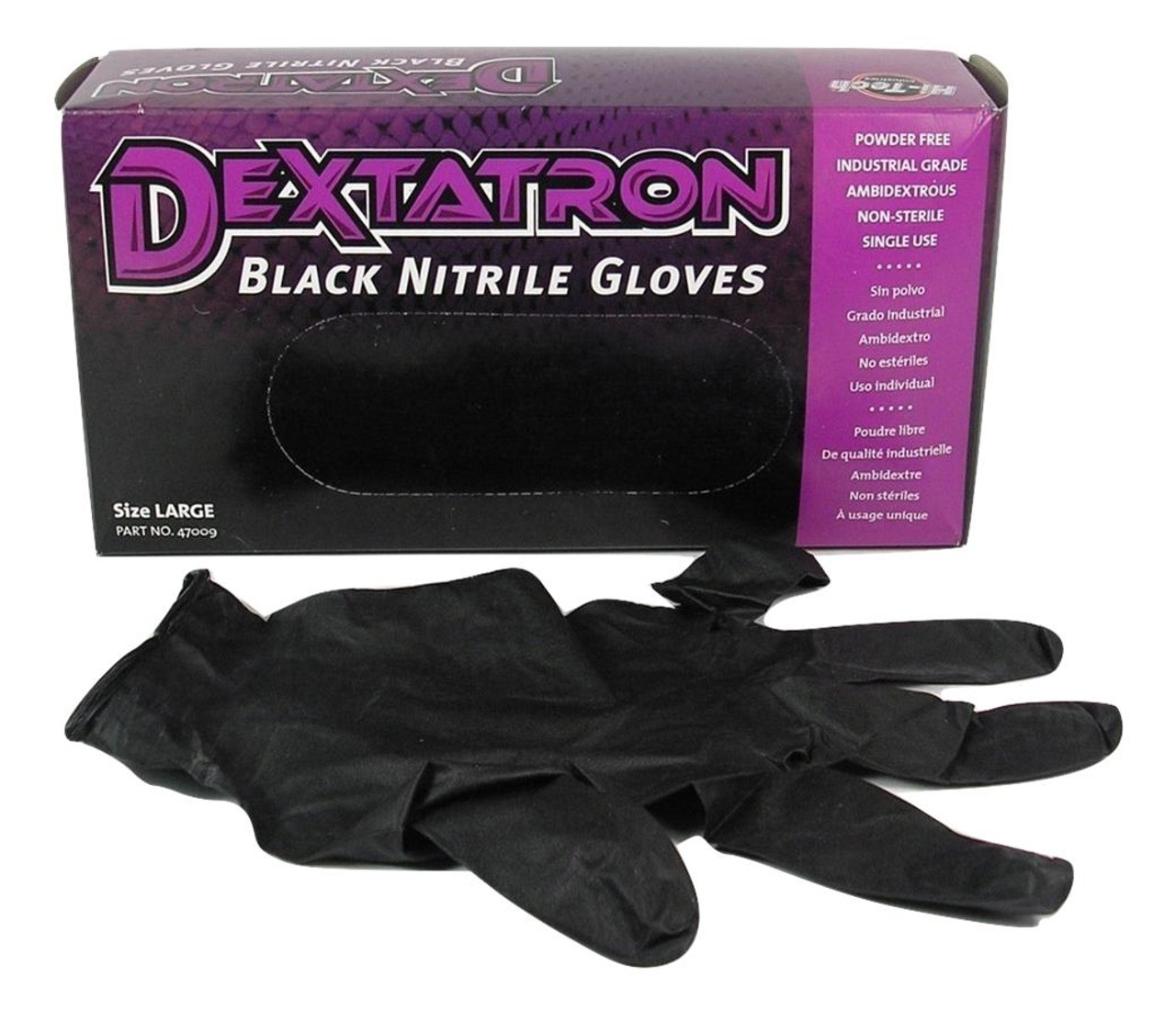 black nitrile gloves