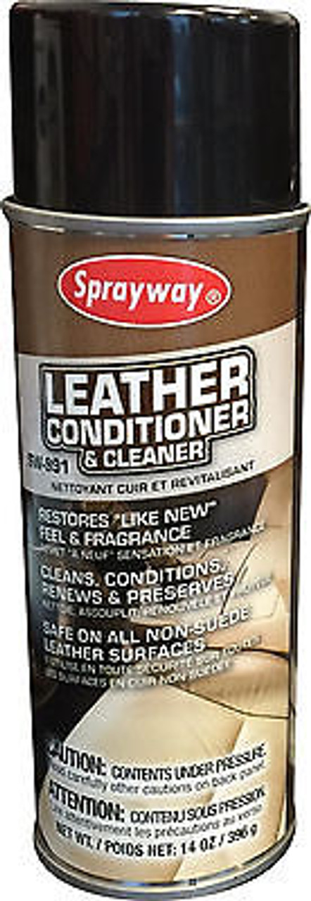 Sprayway Auto Leather Cleaner & Conditioner - Automotive Cleaning