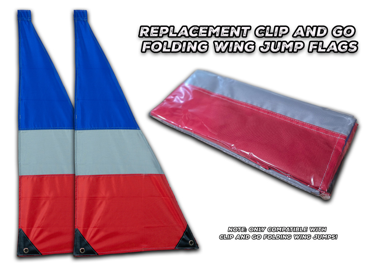 Jump Powerfast Flags Clip and Go Agility Folding Wing Jump Replacement Flags - Clip and Go ...