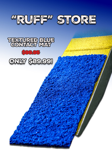 "RUFF" Ultimate Dogwalk Contact Blue Mat