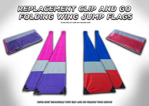 Clip and Go Agility Folding Wing Jump Replacement Flags