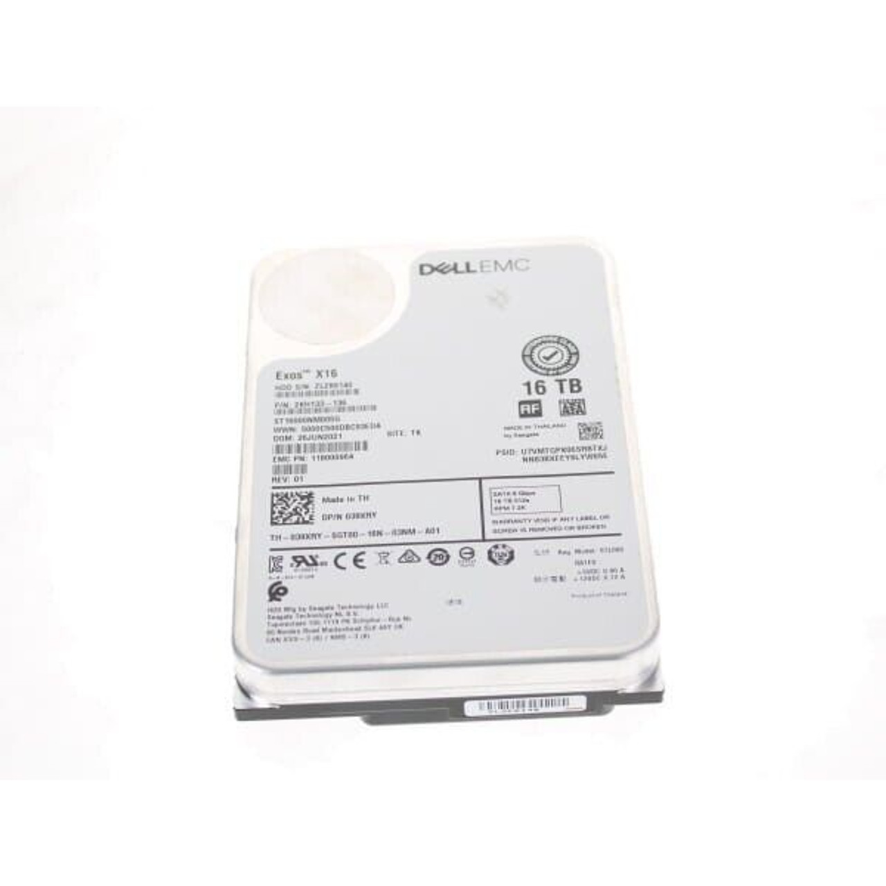 Dell 39XRY 16TB SATA 6G 3.5" 512e Hard Drive zxy