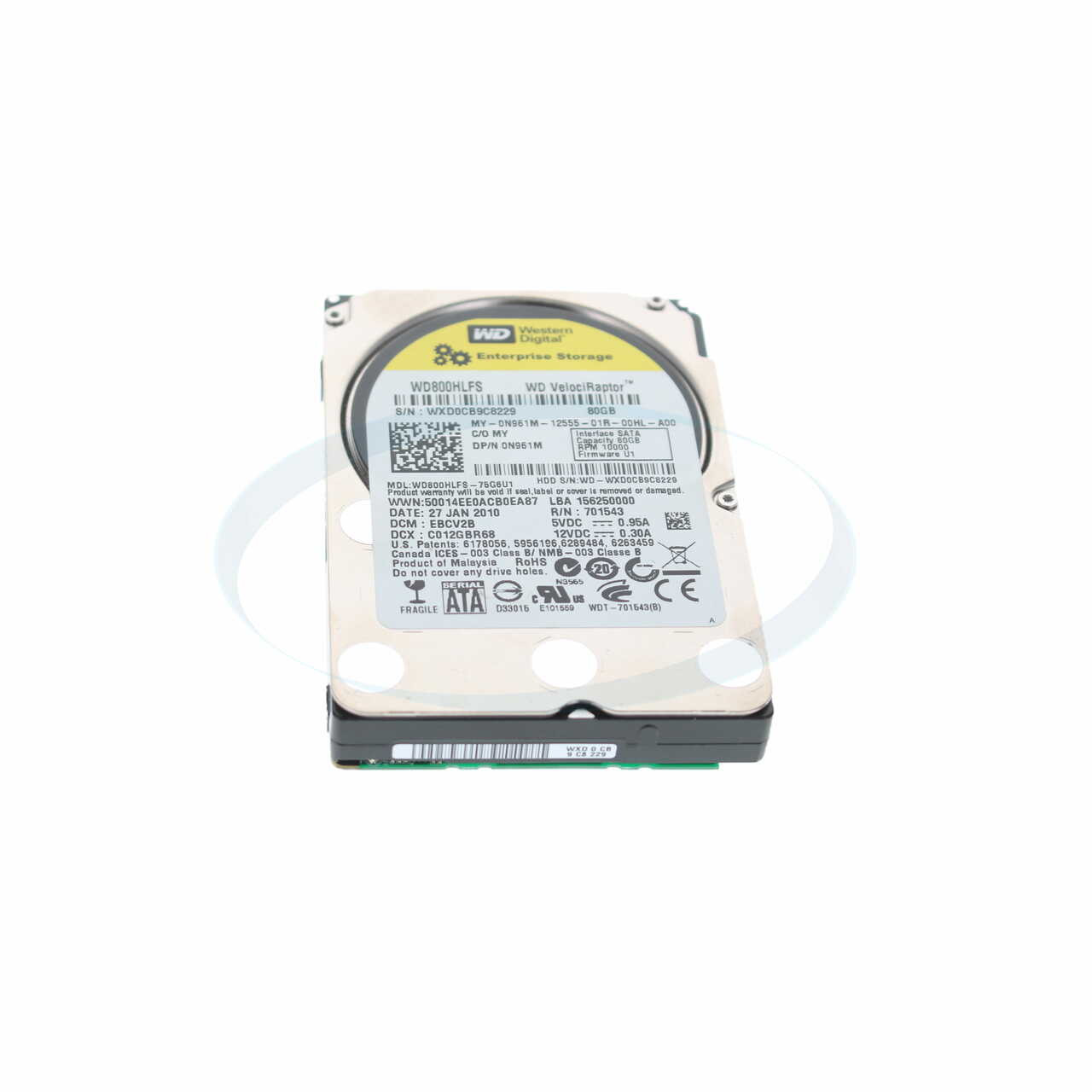 Dell N961M 80GB SATA 10k 2.5" Hard Drive