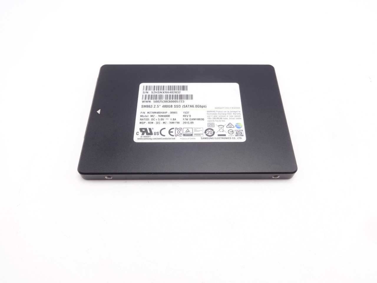 Samsung MZ7KM480HAHP 480GB MLC SATA 6GB 2.5 SSD Drive