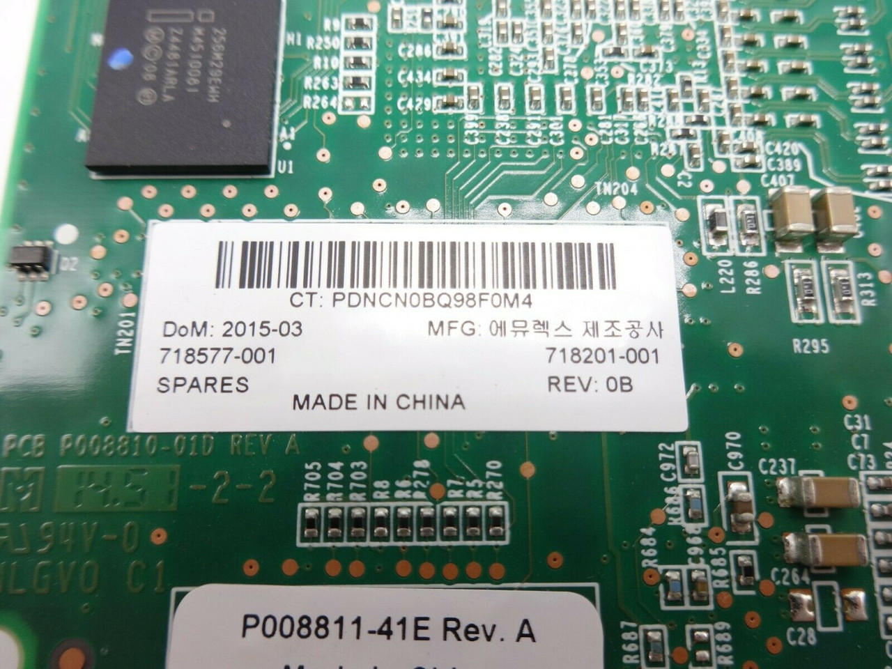 HP 718577-001 LPe 16GB Fibre Channel HBA C-Class Blade Card LPe1605 718201-001