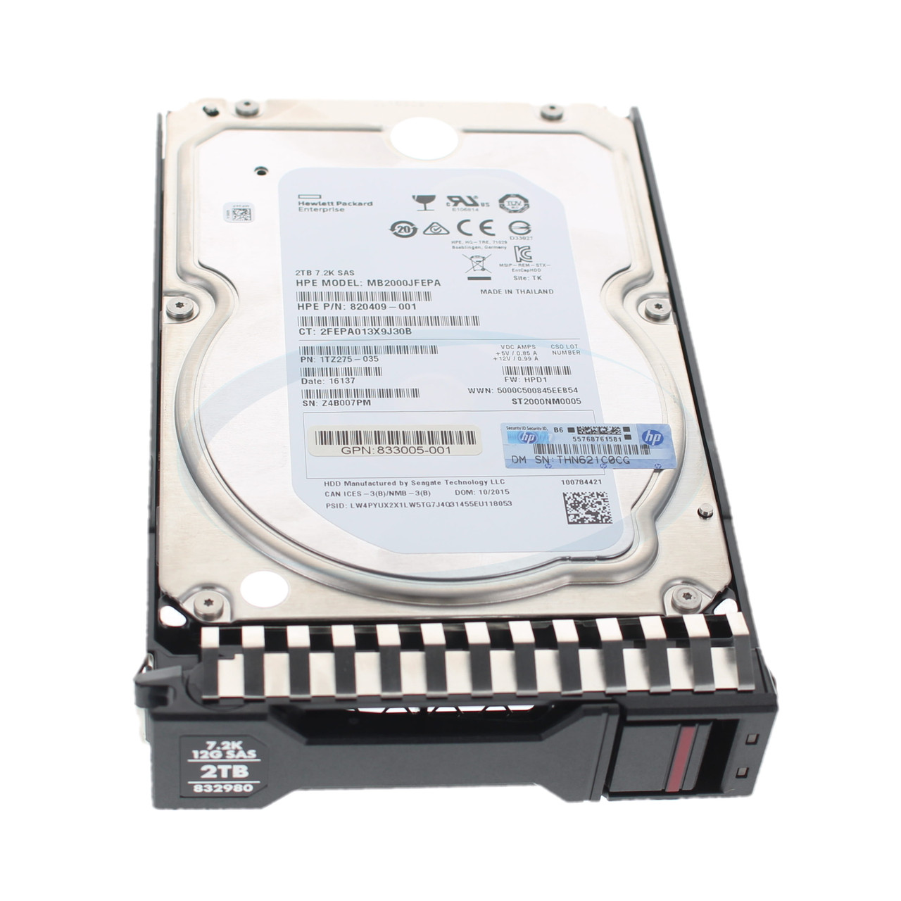 HP 832980-001 2TB 7.2K SAS 12G 3.5" Hard Drive