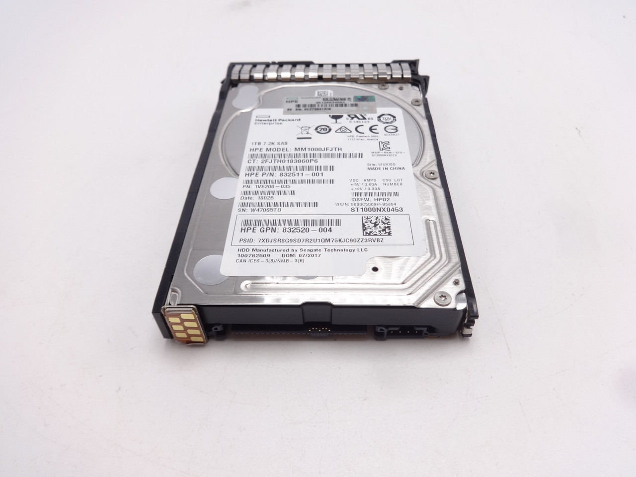 Hpe 832984-001 1TB 12G 7.2K SAS 2.5" Hard Drive