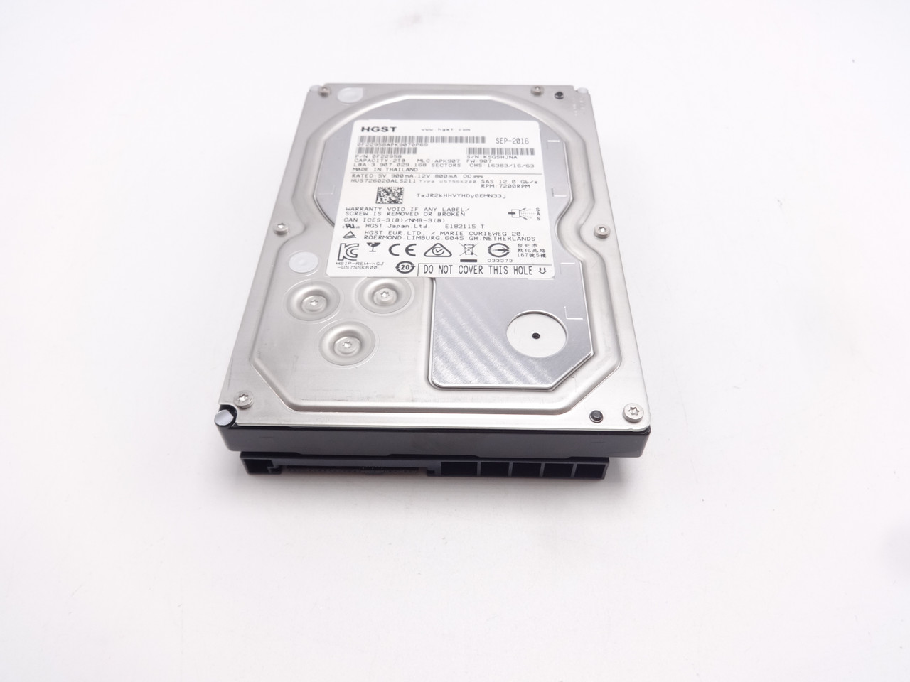 Hitachi HUS726020ALS211 2TB 12G SAS 3.5" 7.2K Hard Drive