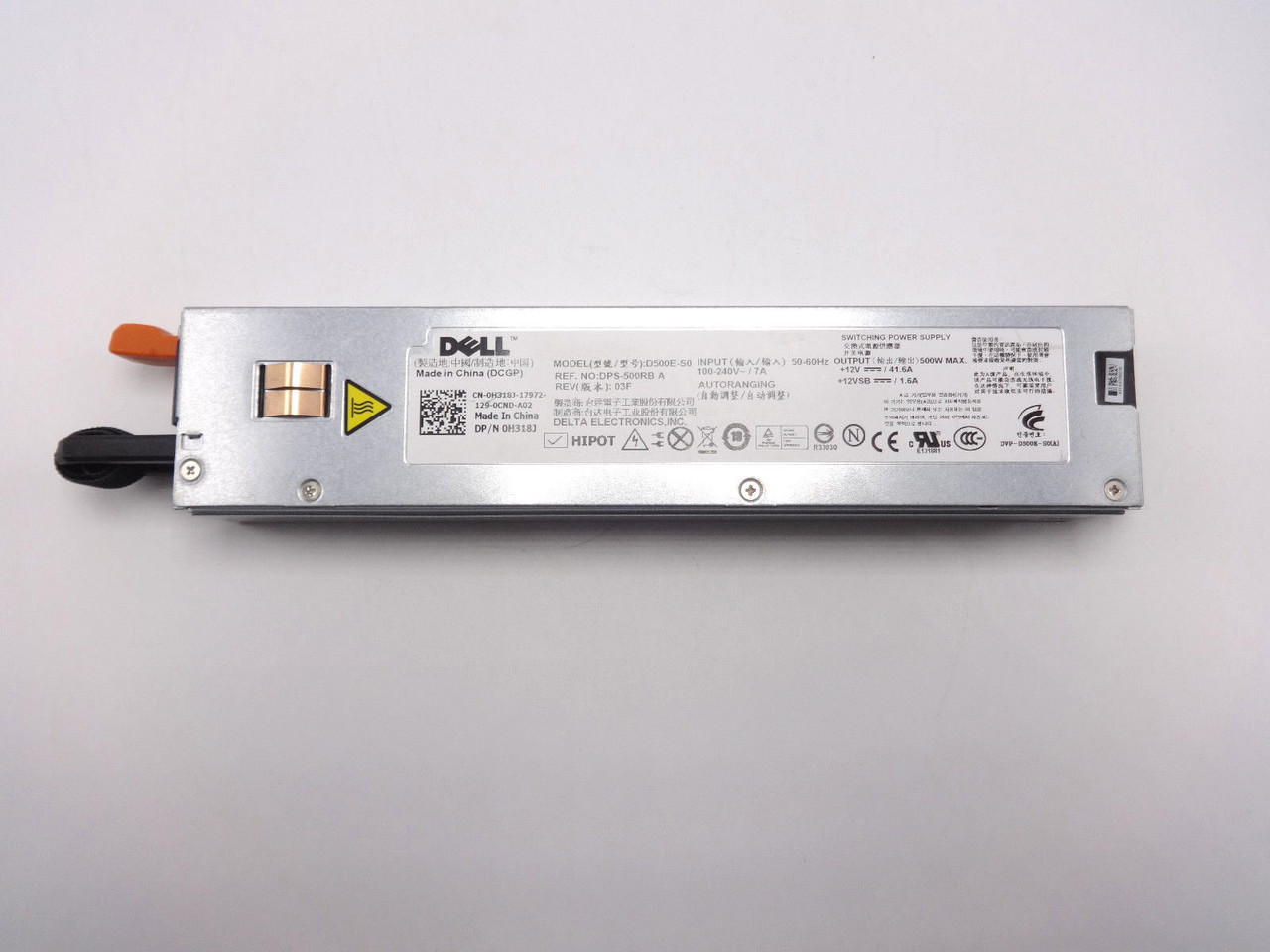 Dell H318J R410/R415 RPS Power Supply 500W DPS-500RB-A D500E-SO