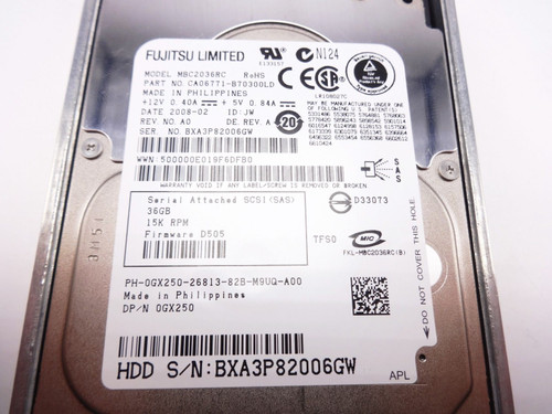 DELL GX250 36GB 15K SAS 2.5 PH-0GX250 0GX250 MBC2036RC