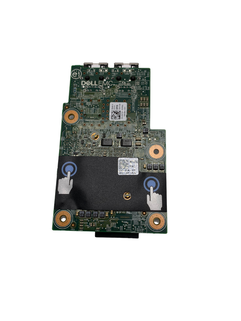 Dell WTV34 Broadcom 57416 Dual Port 10 Gigabit SFP+ Network LOM MEZZ Card w60