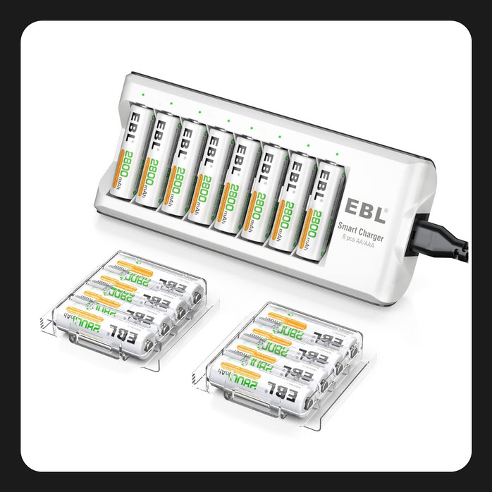 Copia de Kit de 16 baterias EBL 2800mAh con cargador Copia de Kit de 16 baterias EBL 2800mAh con cargador