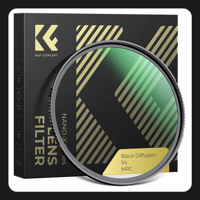 FILTRO KF CONCEPT 62MM Black Mist Filter 1/4, HD  28 layer Green Coatings (Nano-X Series)