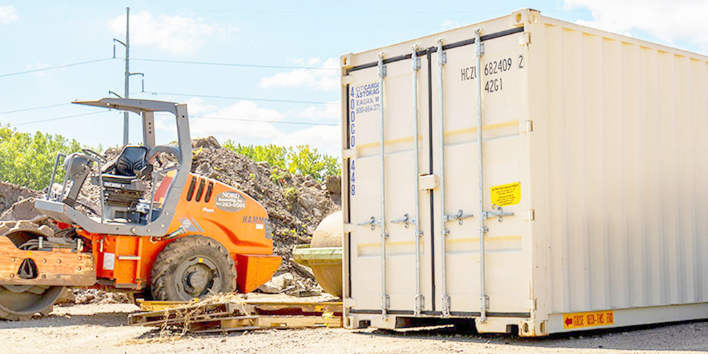 Container at construction sites