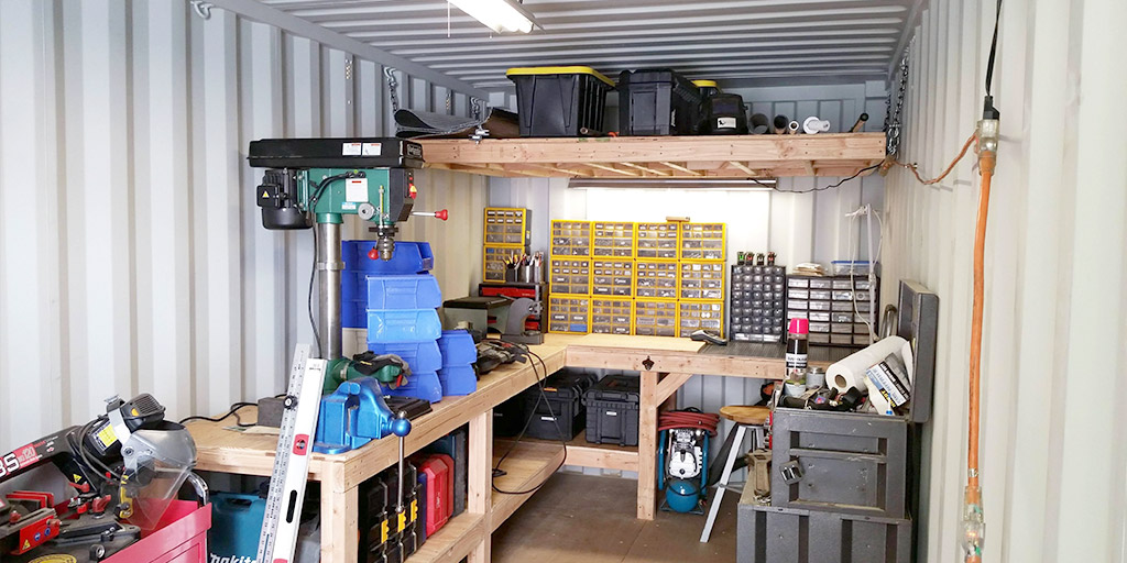 Comfortable garage space