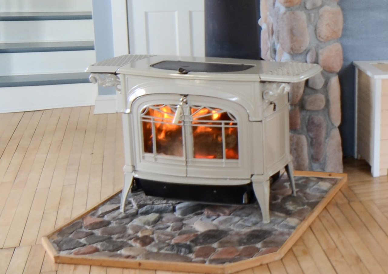 Vermont Casting Intrepid Wood Stove, Majolica Brown Enamel