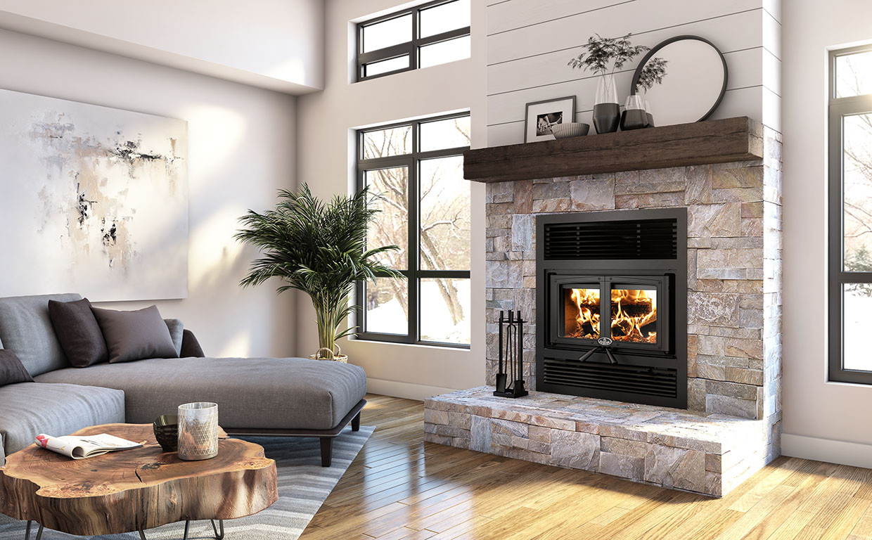 EVEREST II Wood Fireplace