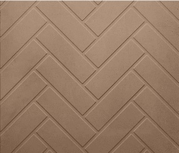 Majestic Molded Brick Panels, Herringbone