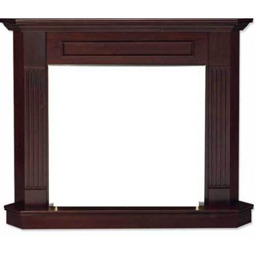Monessen 36" Flat Wall Cabinet with Hearth, Dark Cherry
