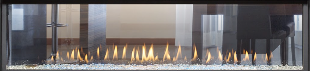 Montigo Distinction 72" See Thru Direct Vent Linear Fireplace