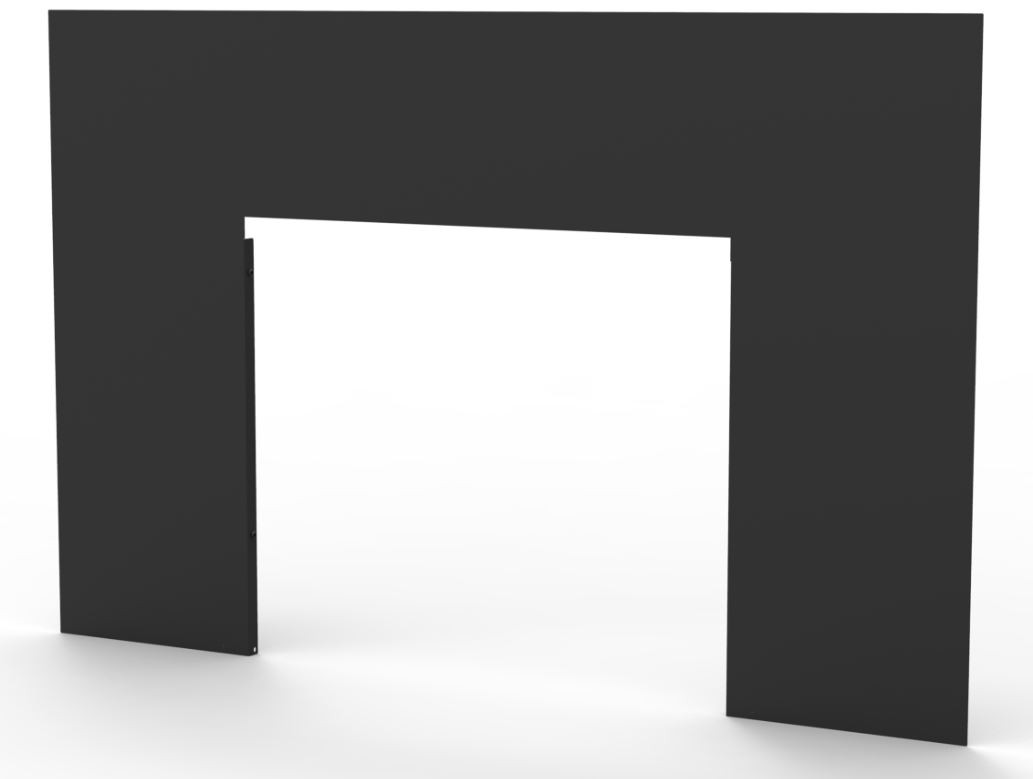 Empire Stove Surround (29 x 44), Black - WS1744BL