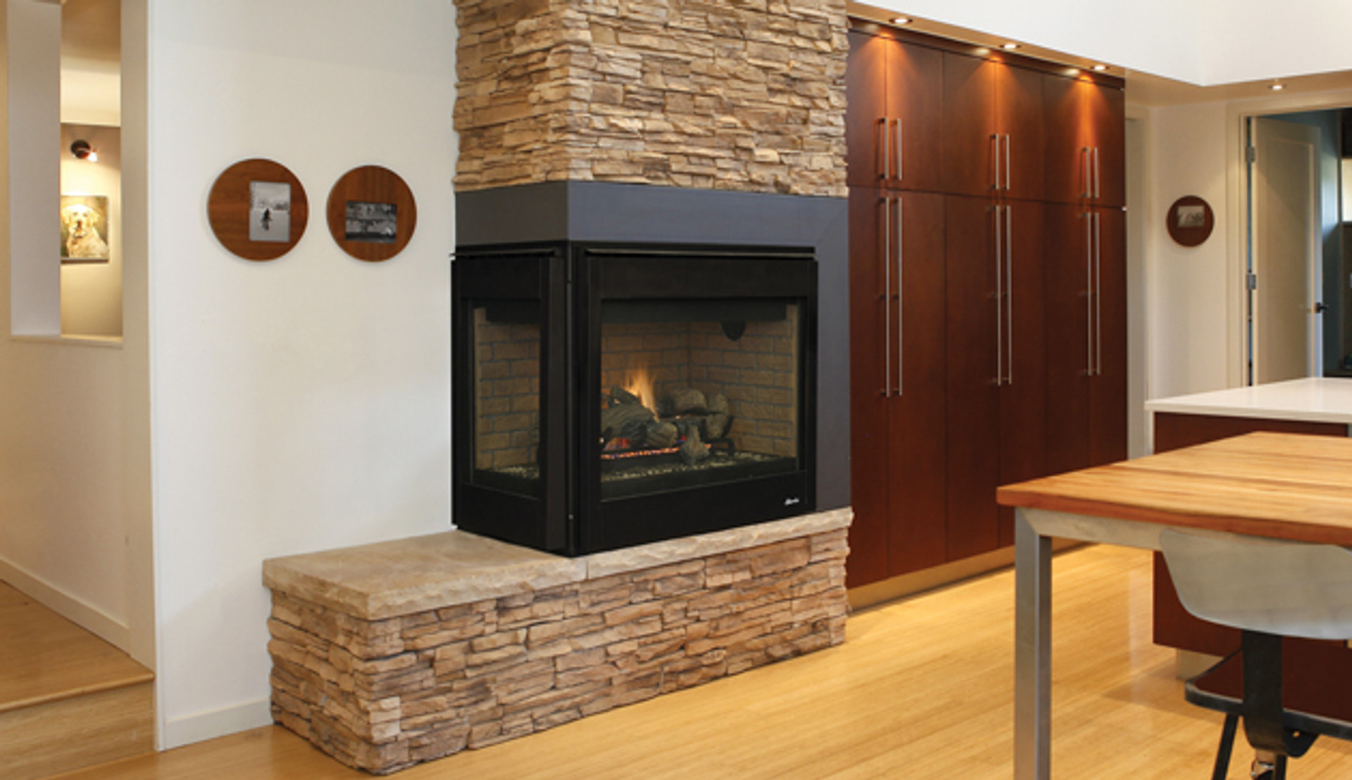 double sided fireplace gas inserts