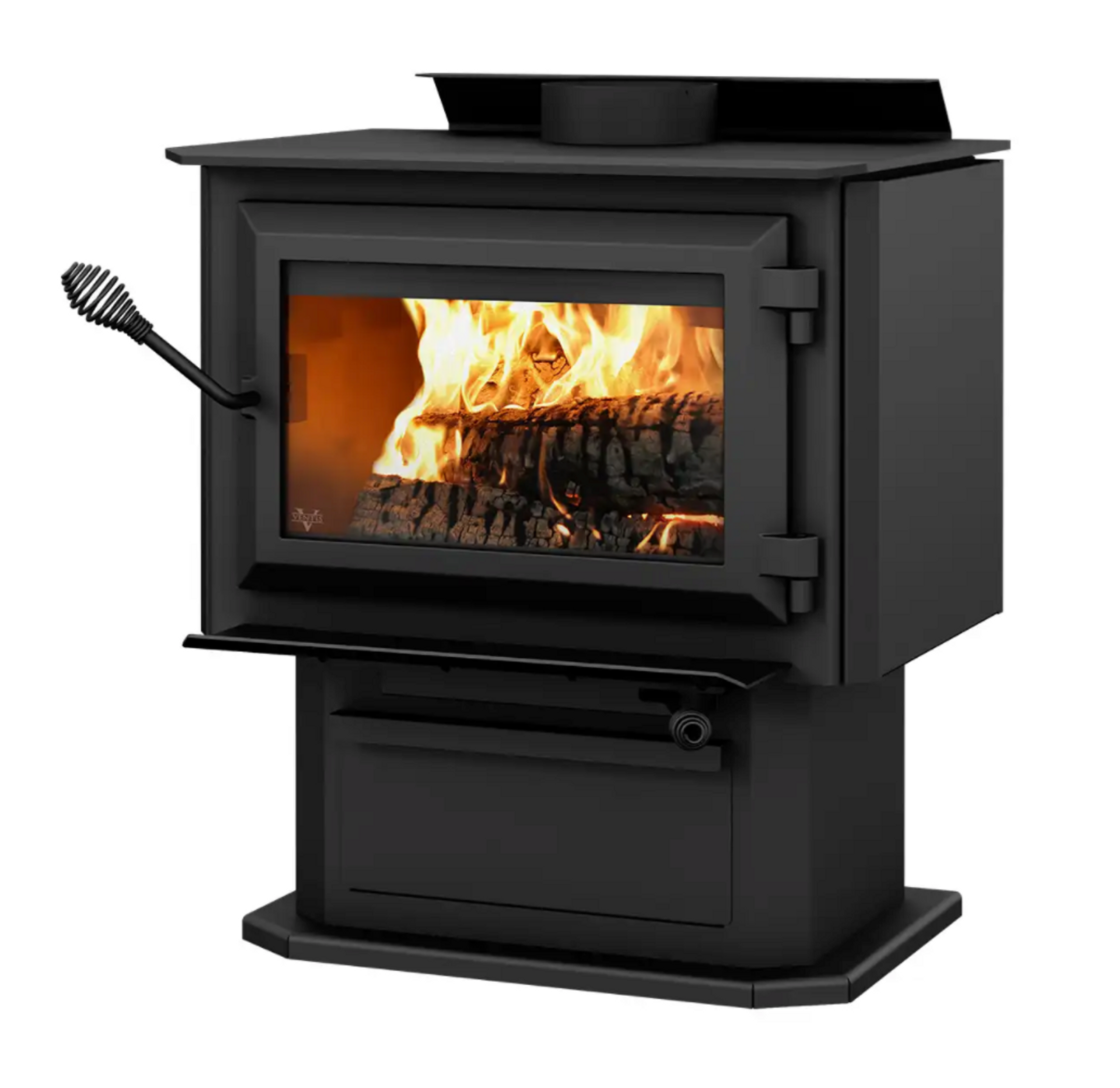 Ventis HES170 Wood Stove, Black