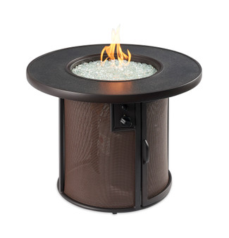 Outdoor GreatRoom Stonefire Gas Fire Pit Table, Brown