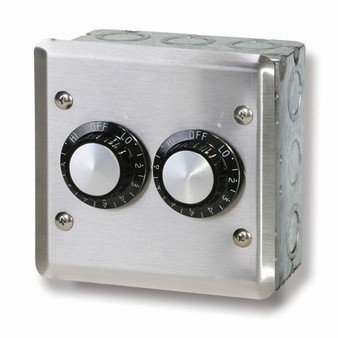 Infratech #14-4205 for 240 volt Dual Input Heat Regulators - With Stainless Steel Face Plate and Gang Box - 14-4205
