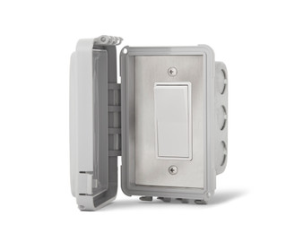 Infratech #14-4410 Single Simple On/Off Switch with Weatherproof Cover for In Wall Installation - 14-4410
