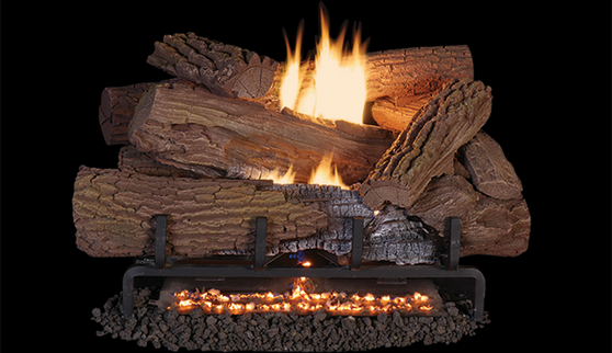 Superior Mega-Flame 36" Mossy Oak Vent Free Log Set