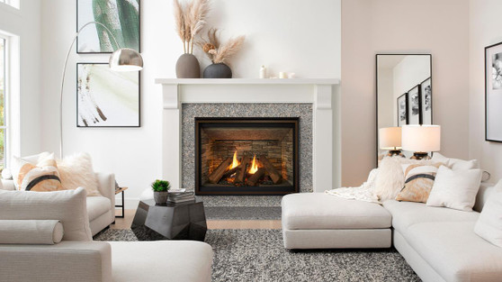 Create an inviting place where the best moments begin with the big, bold and comfy Meridian gas fireplace. Gather 'round dancing flames and warm up with generous heat. Even run your fireplace with a smart speaker. With on-trend styling to fit your look, it will be your favorite spot in the home.