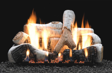 Empire Birch 30" 4-Piece Ceramic Fiber Log Set - LS30B2