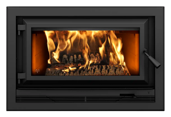 Ventis HE275CF Wood Fireplace with Blower, Black