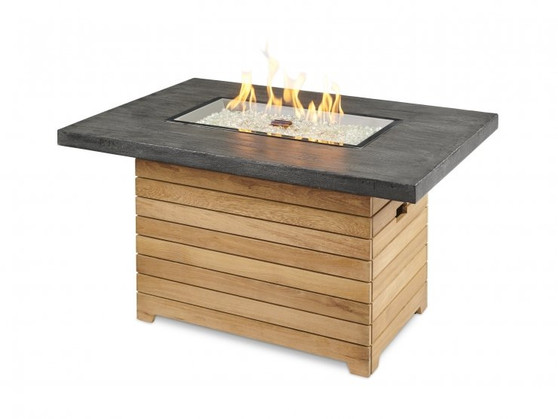 Outdoor Greatroom Darien Chat Height Fire Table, Everblend Top