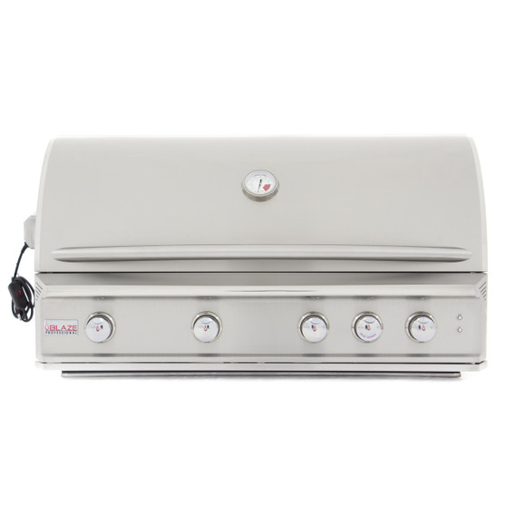 Blaze Professional 44-Inch 4 Burner Built-In Gas Grill With Rear Infrared Burner